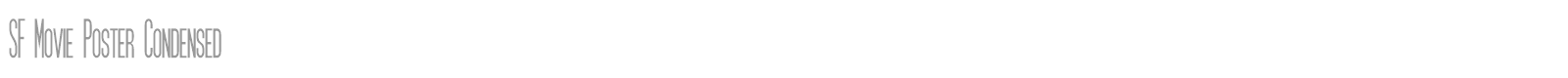 SF Movie Poster font preview